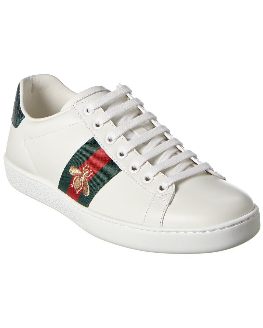 Gucci Ace Embroidered Leather Sneaker