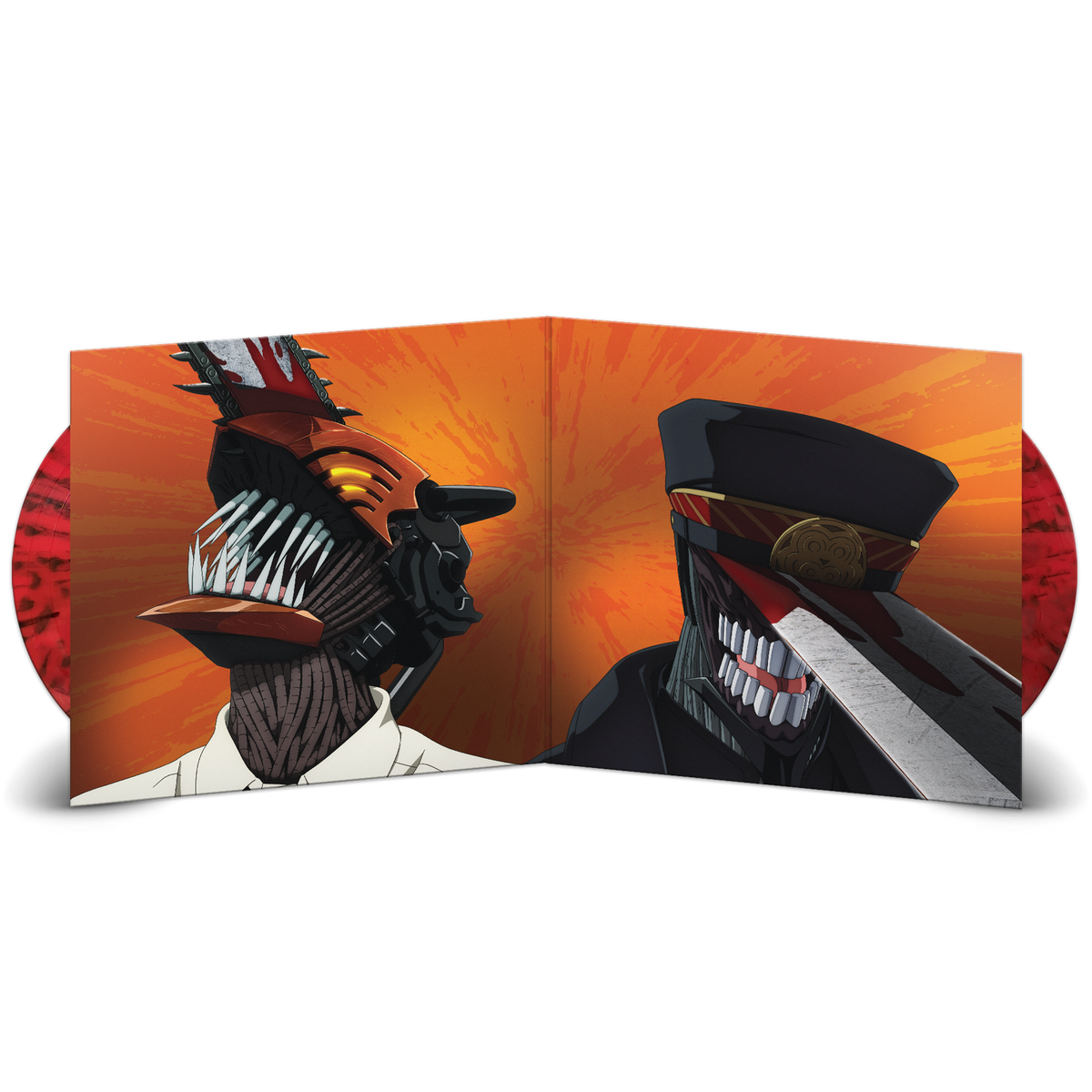 Chainsaw Man (Original Series Soundtrack) - Kensuke Ushio 2x Red & Black Splatter Vinyl LP