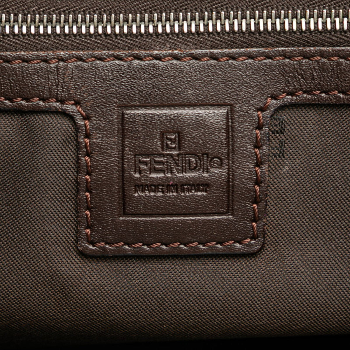 Vintage FF Handle Tote Zucca Canvas Small