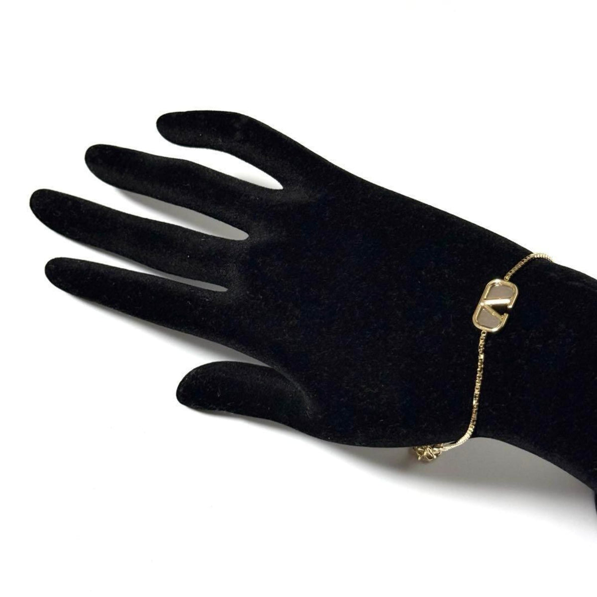 V Signature Bracelet Metal Gold