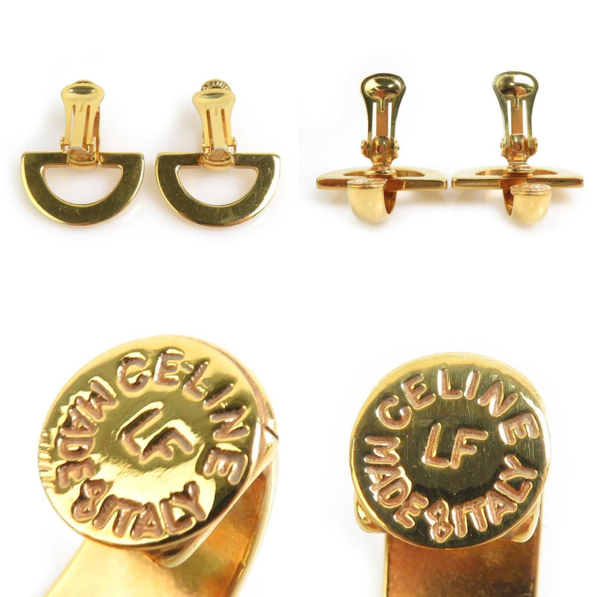 Earrings Gold-Tone Metal
