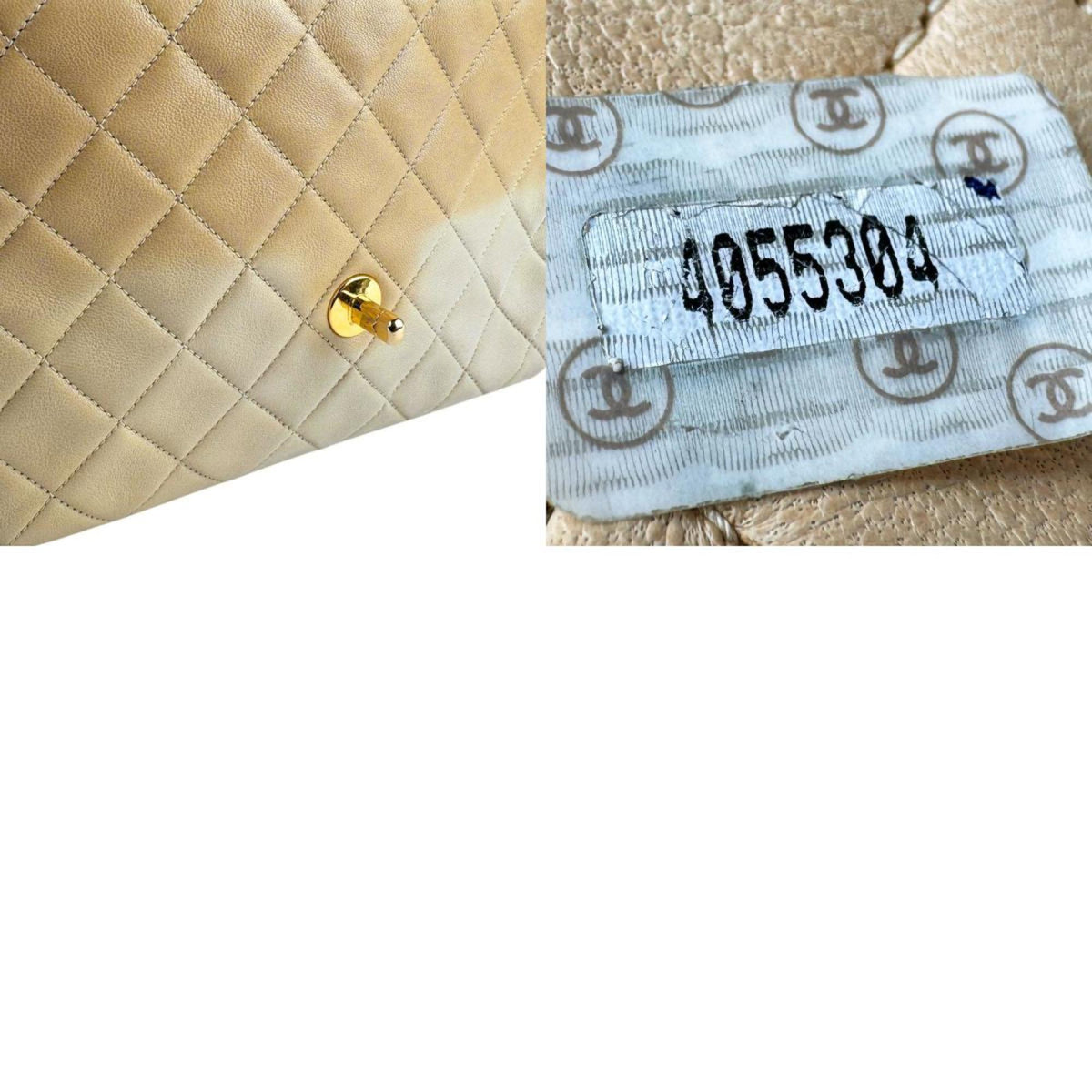 Vintage Square Classic Flap Bag Quilted Lambskin Small