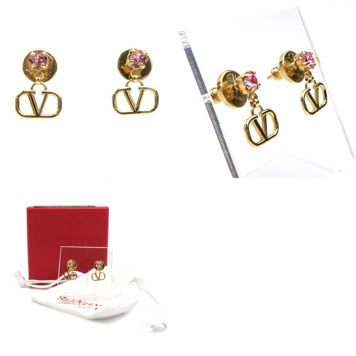 Earrings Gold-Tone Metal
