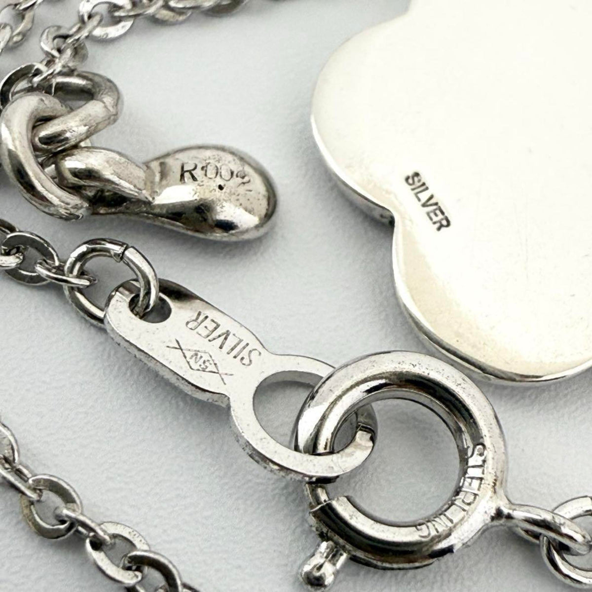 Pendant Necklace Sterling Silver with Ruby