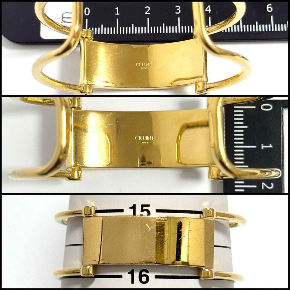 Plate Bangle Metal Bracelet