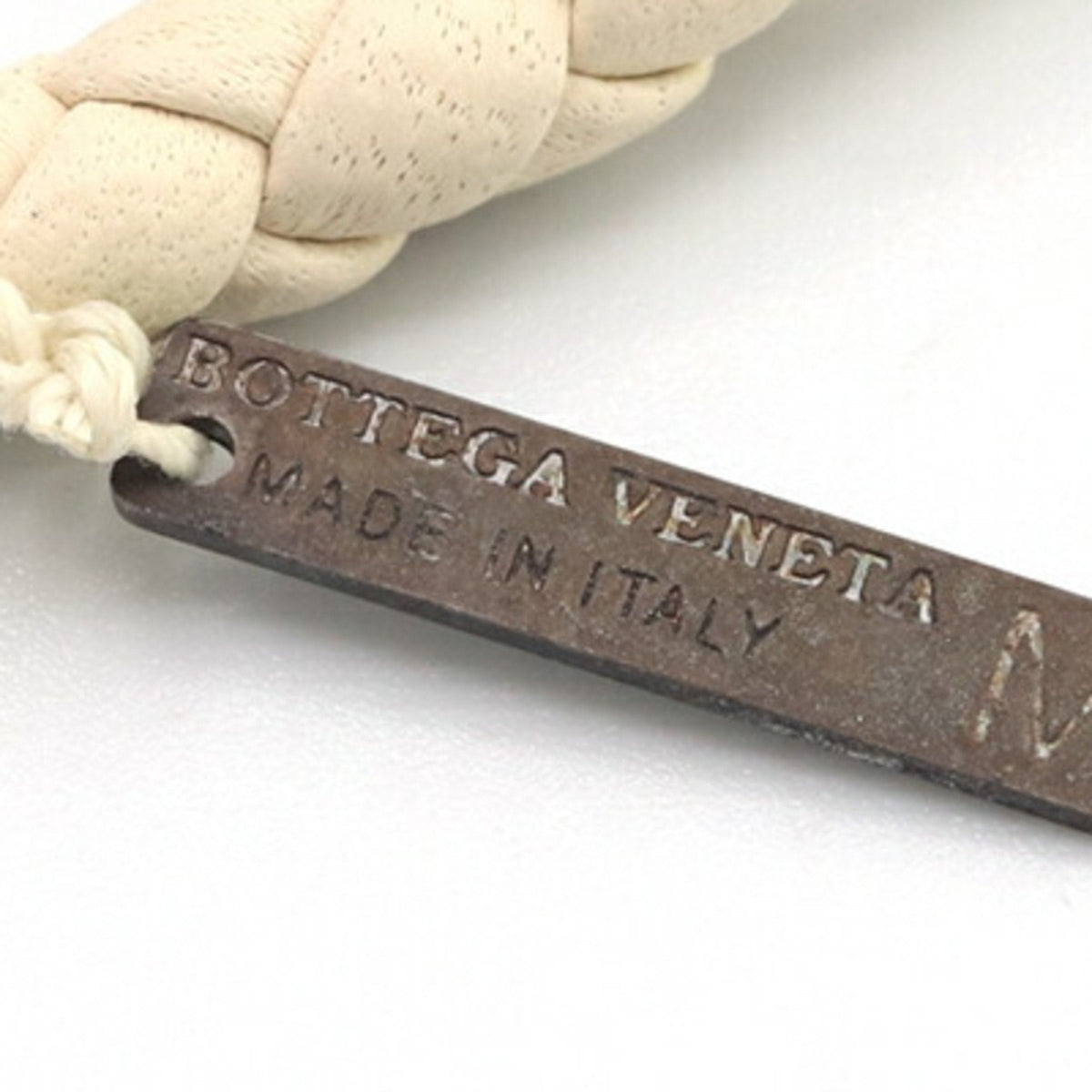 Intrecciato Bracelet Leather Ivory