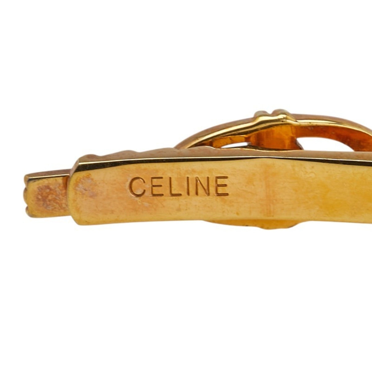 Macadam Triomphe Tie Pin Gold Brooch