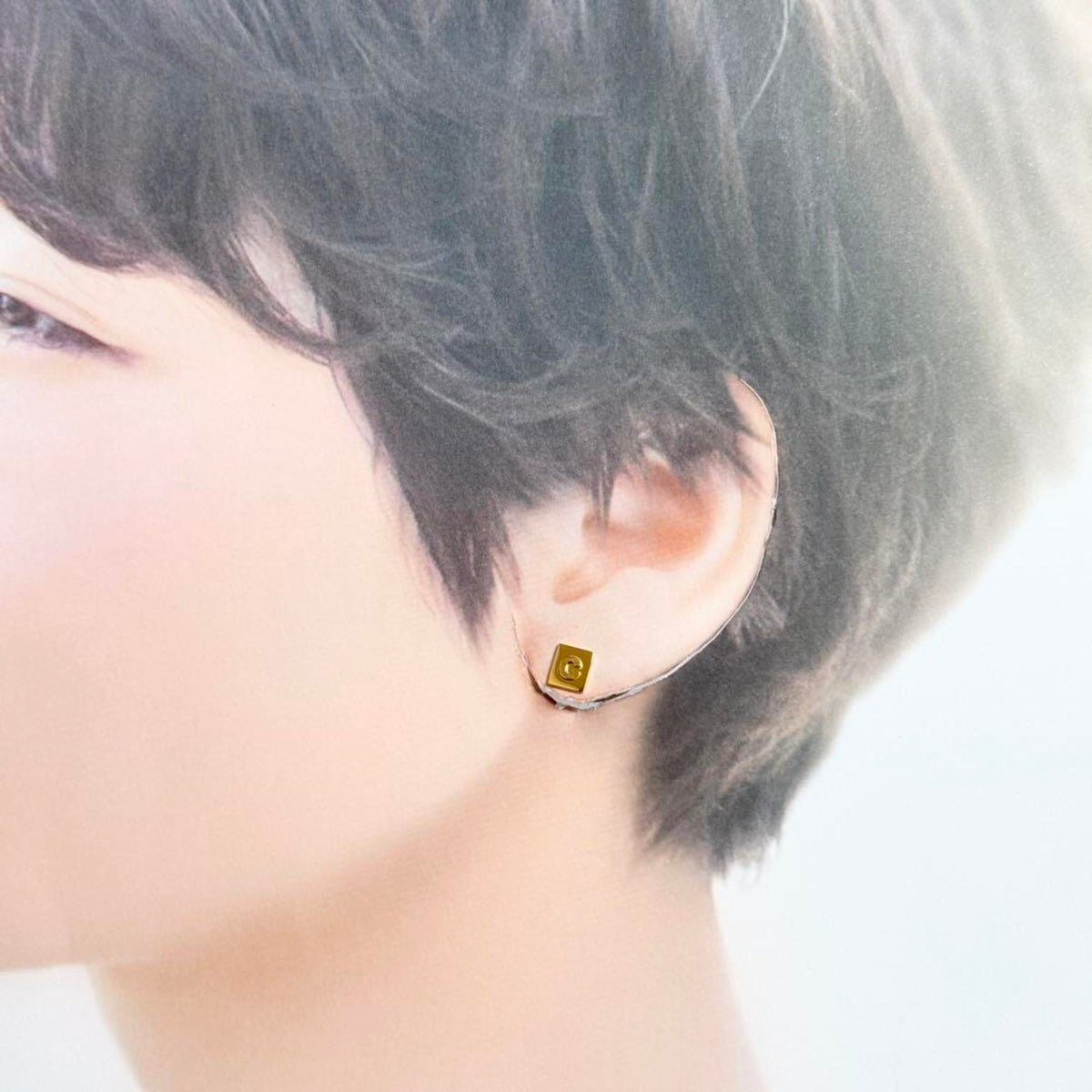 Logo Earrings Metal