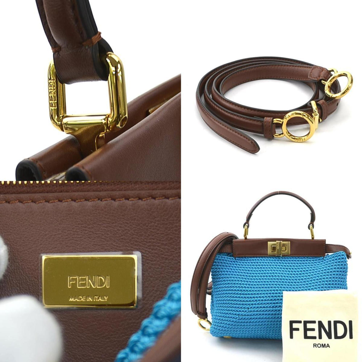 Peekaboo Bag Braided Leather Mini