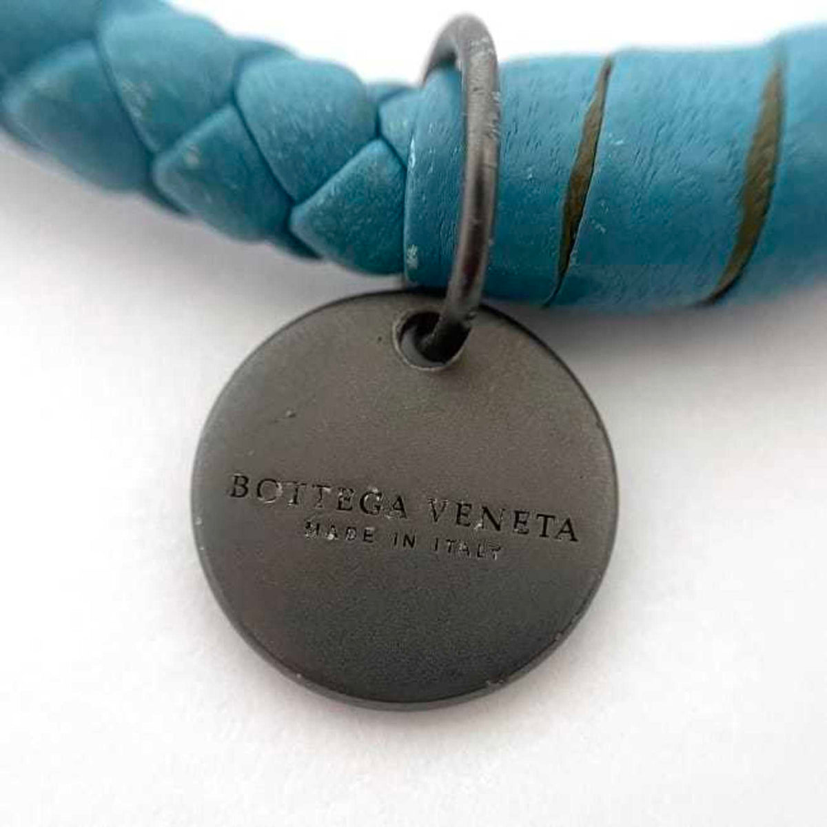 Leather Bracelet Light Blue