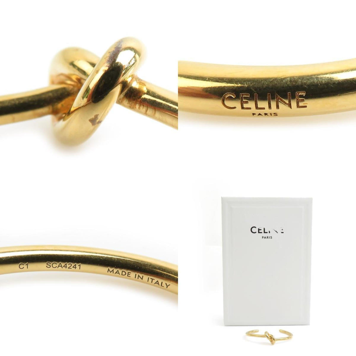 Knot Extra Thin Bracelet Metal Gold