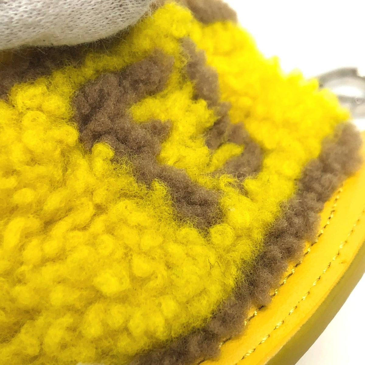 Charm Yellow Leather Handbag Charm