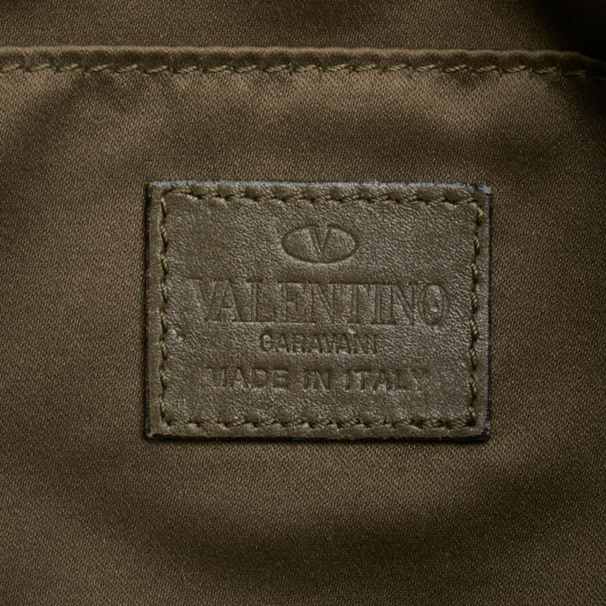 Camustars Zip Pouch Denim with Leather Applique