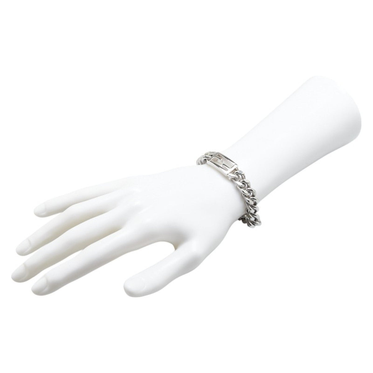Baguette Chain Bracelet Sterling Silver