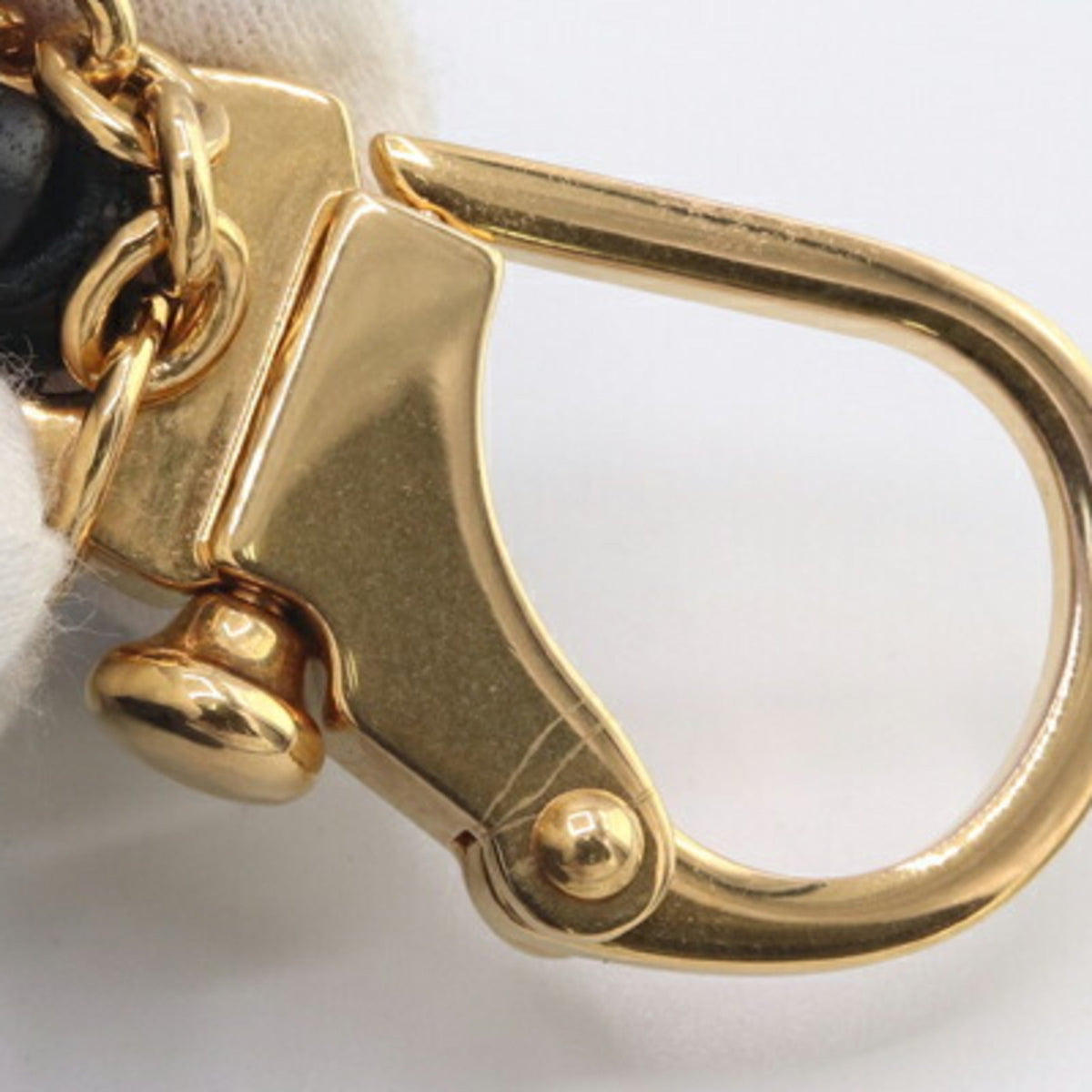 Bag Charm Leather and Metal Black Handbag Charm