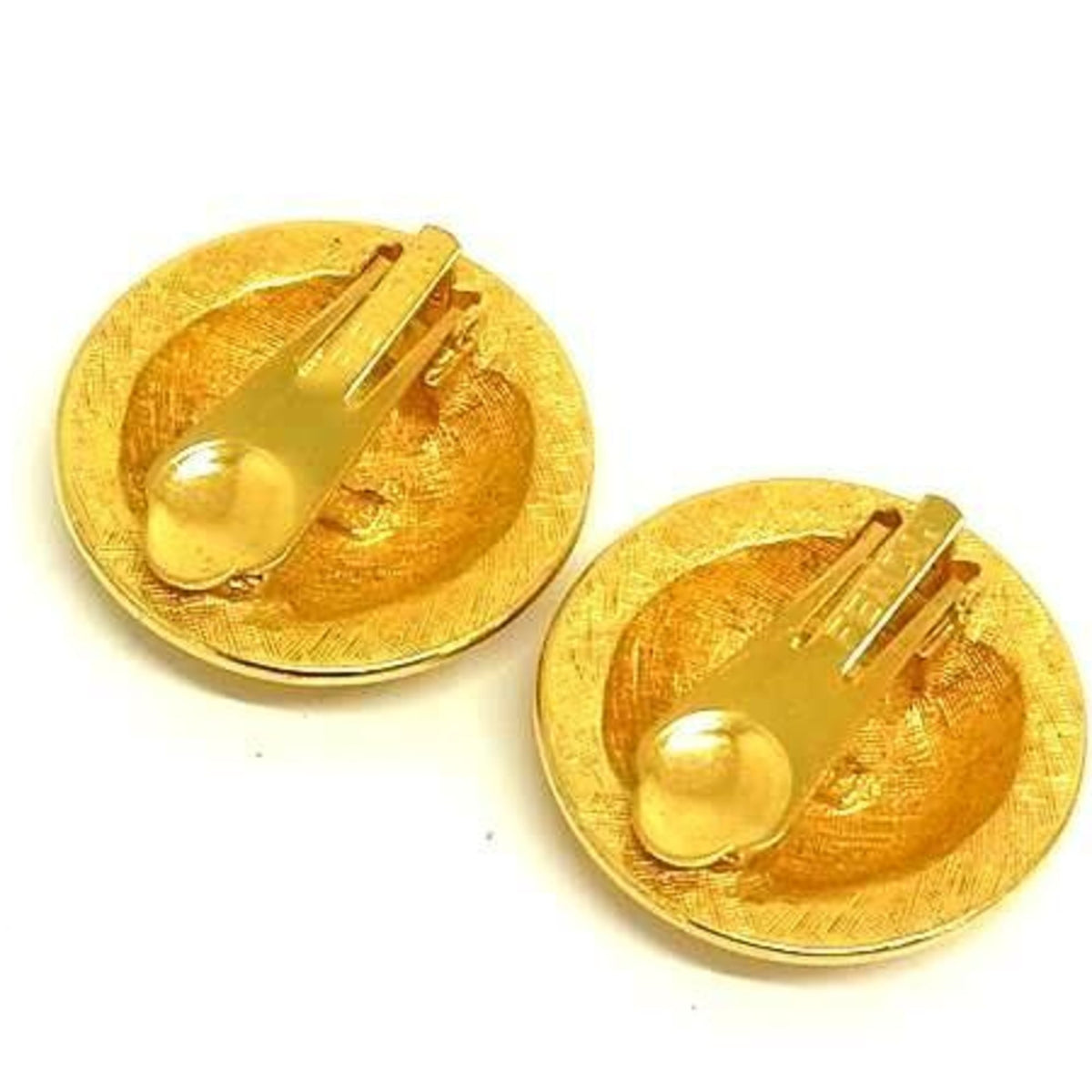 Clip-On Earrings Clip-On Gold-Tone Metal
