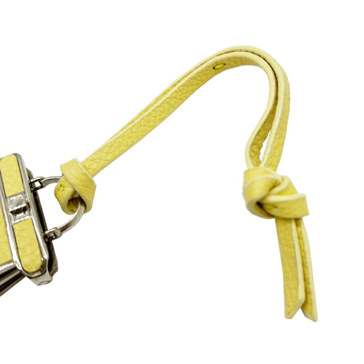 Charm Yellow Leather Handbag Charm