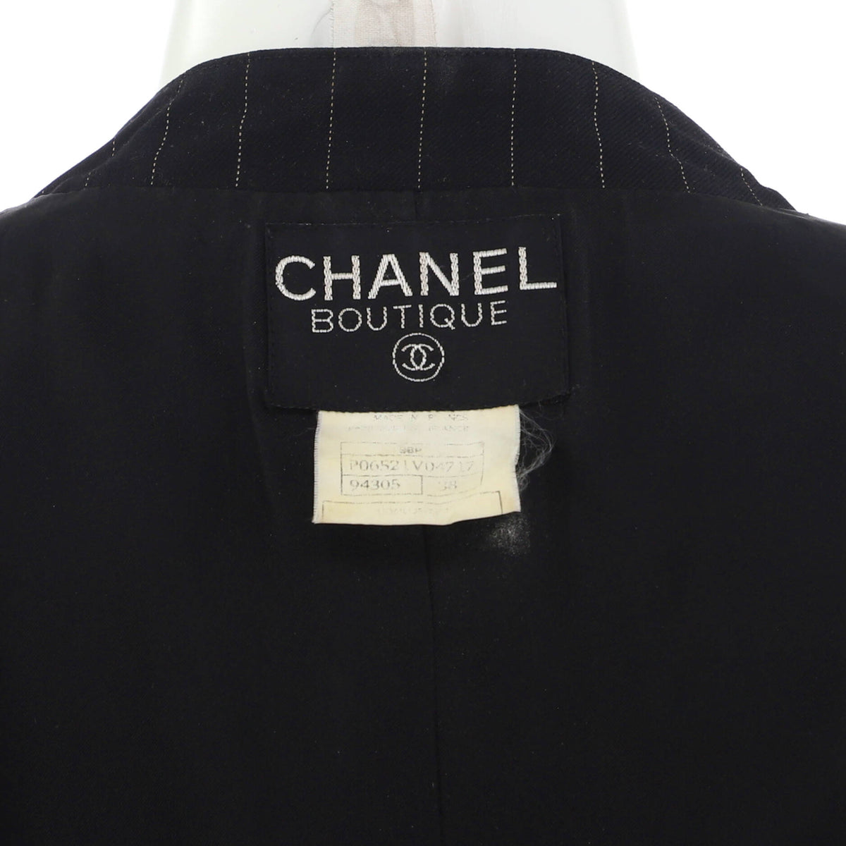 Women's Vintage Pinstripe Button Up Vest Wool