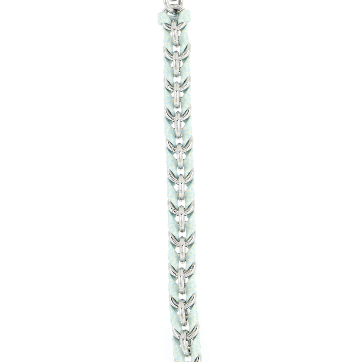 Multi Pochette Accessoires Woven Chain Strap Leather and Metal