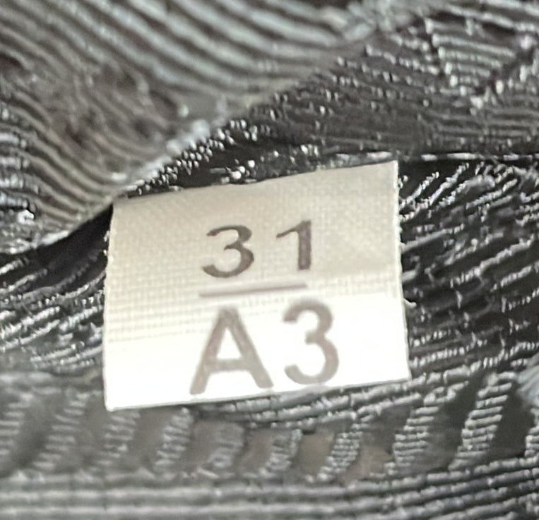 Triangle Logo Zip Crossbody Bag Terry Cloth Small