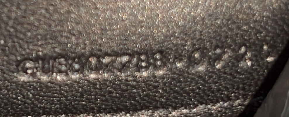 Uptown Chain Wallet Crocodile Embossed Leather