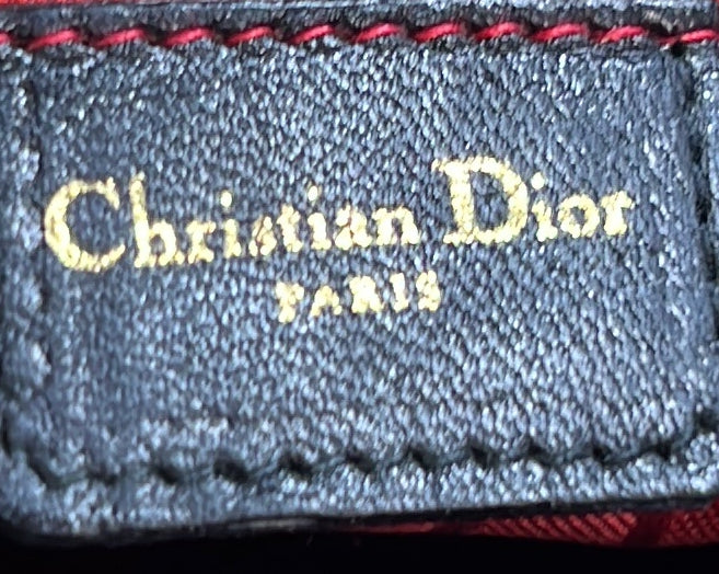 Vintage Lady Dior Bag Cannage Quilt Patent Medium