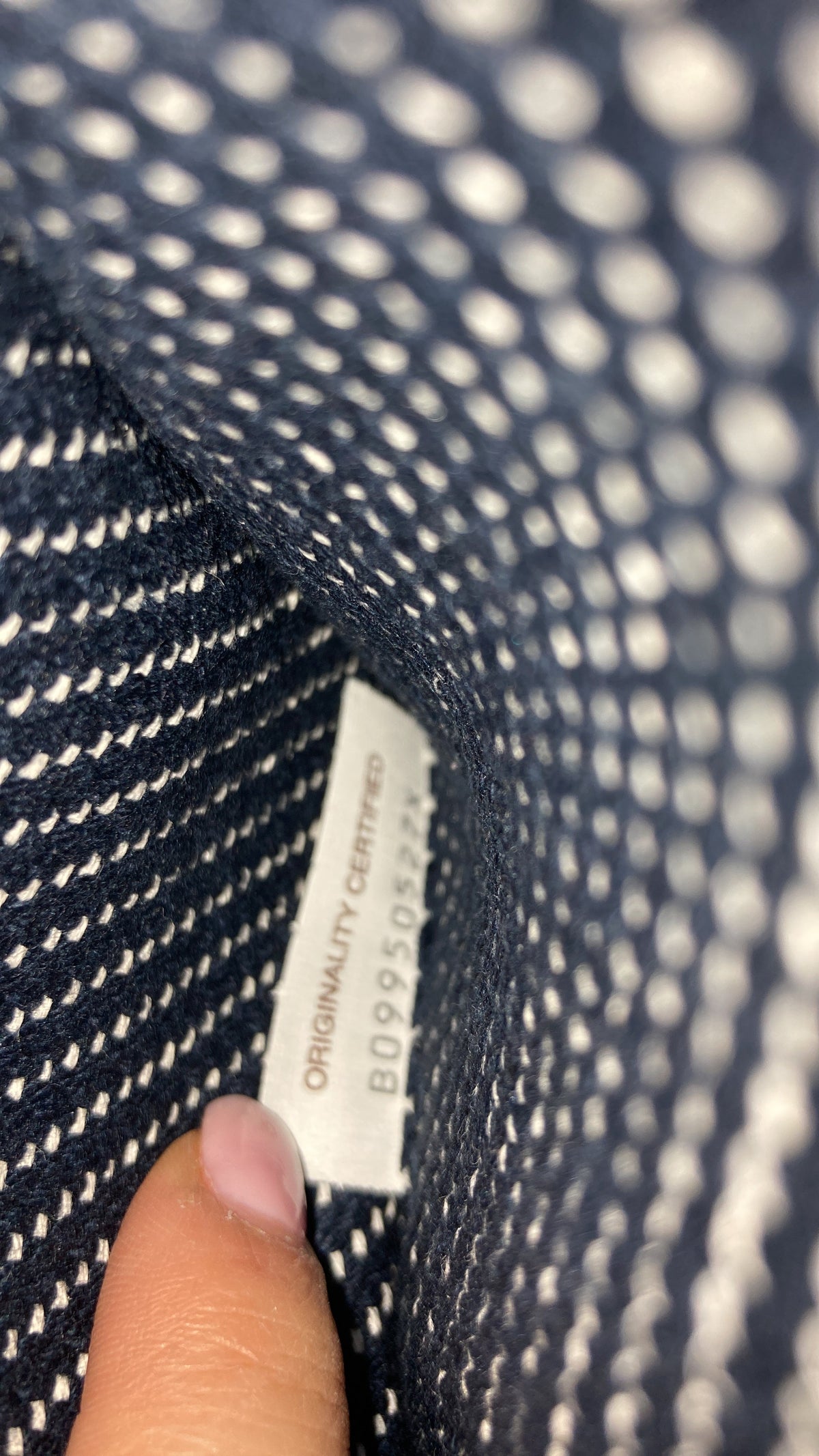 Cassette Crossbody Bag Padded Maxi Intrecciato Denim