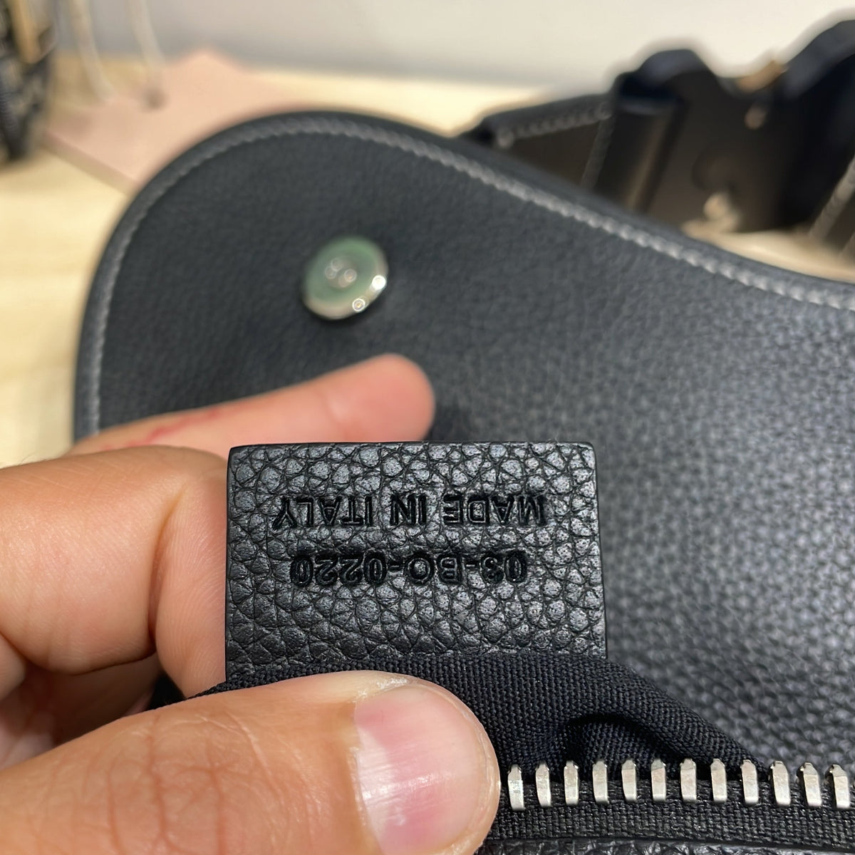 Shawn Stussy Saddle Crossbody Bag Leather with Applique