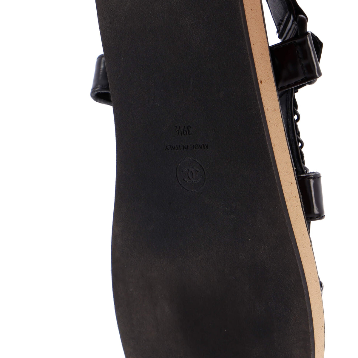 Women's Chain CC Slingback Sandals Quilted Leather with Cork