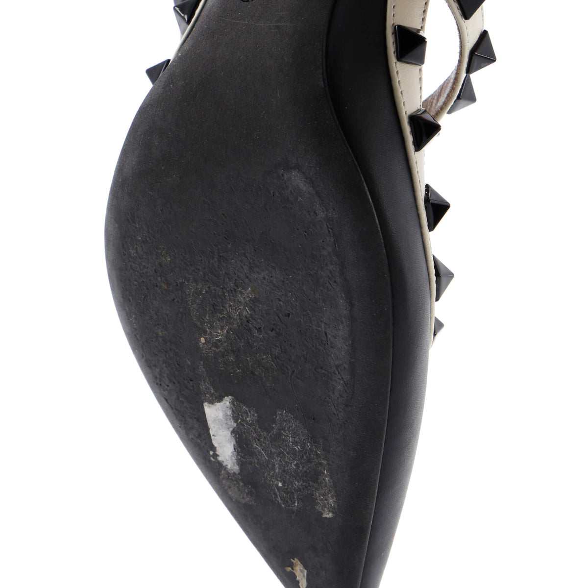 Women's Rockstud Ankle Strap Pumps Leather 100