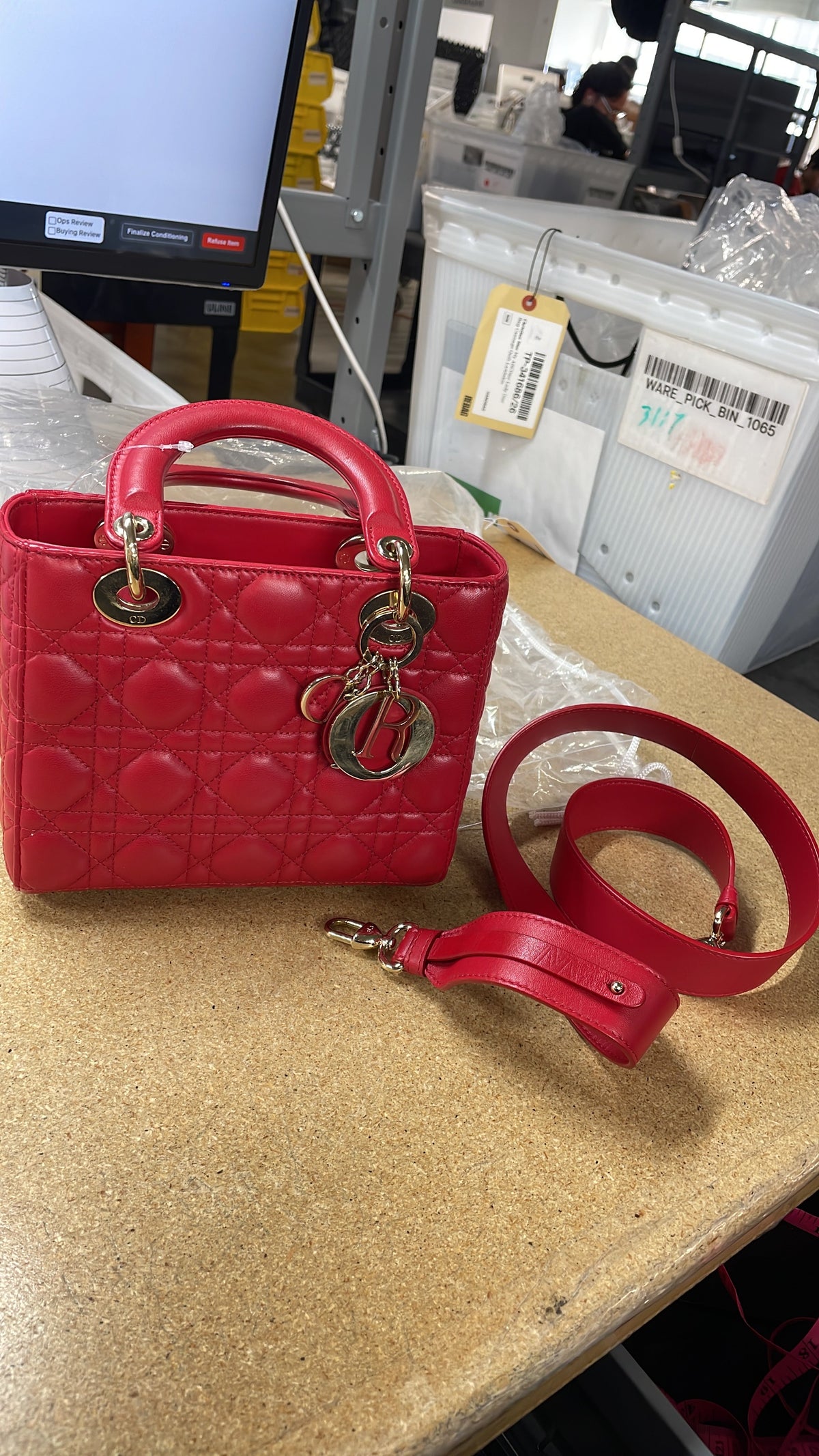 My ABCDior Lady Dior Bag Cannage Quilt Leather Small