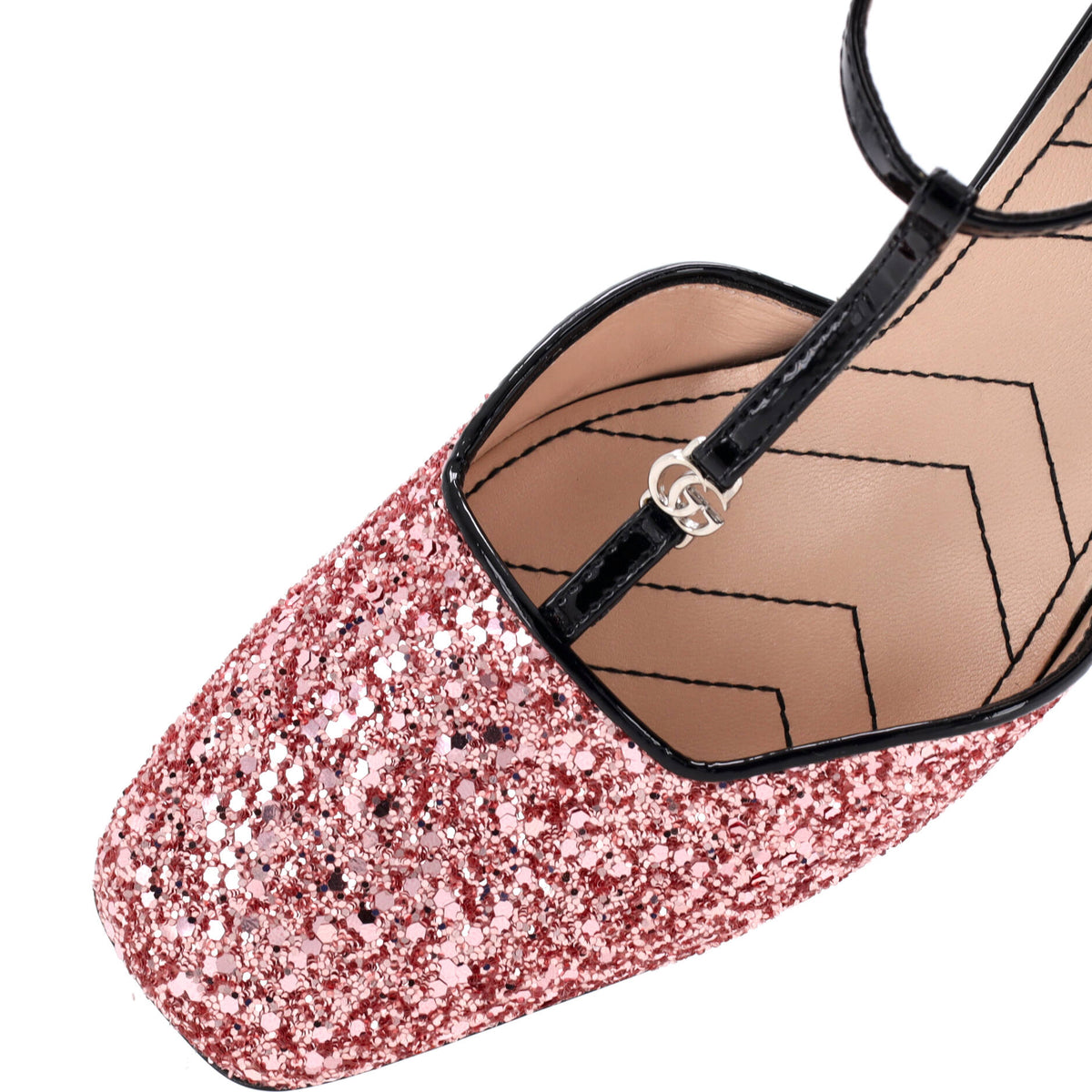 Women's Slingback Pumps Glitter and Patent