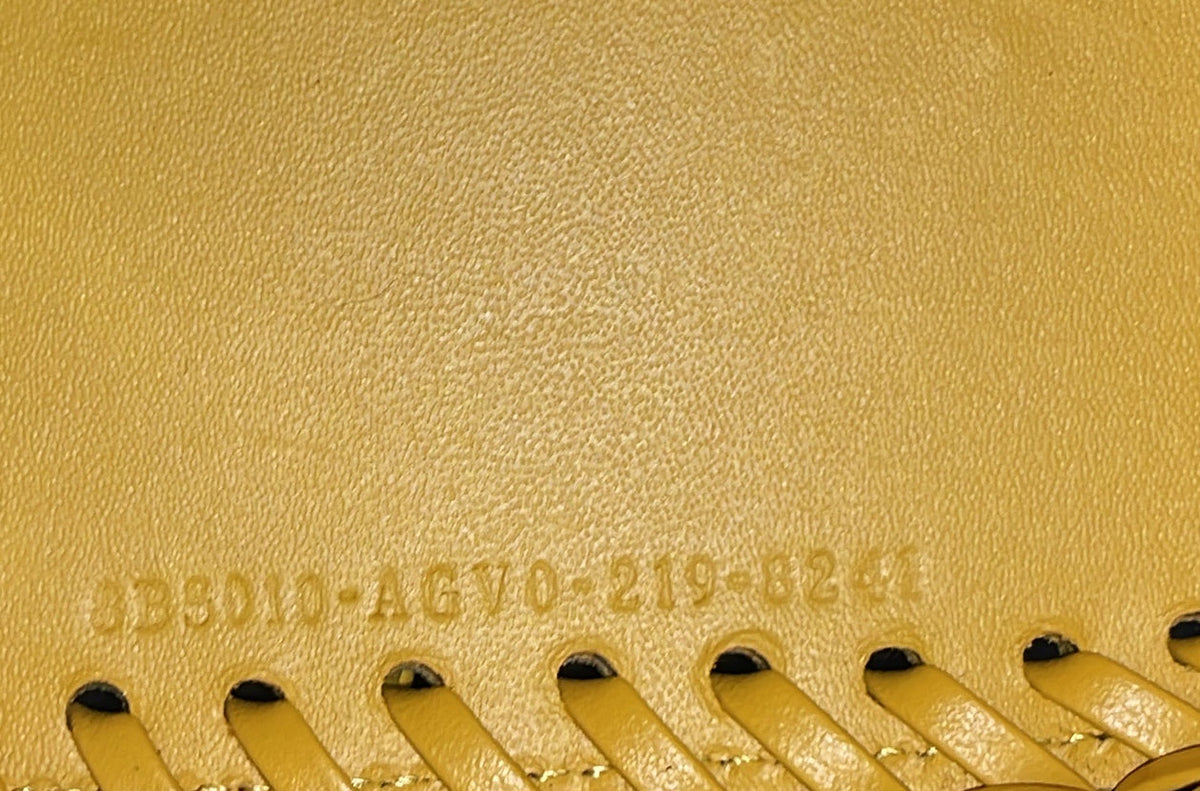 Mon Tresor Bucket Bag Leather with Whipstitch Detail Mini