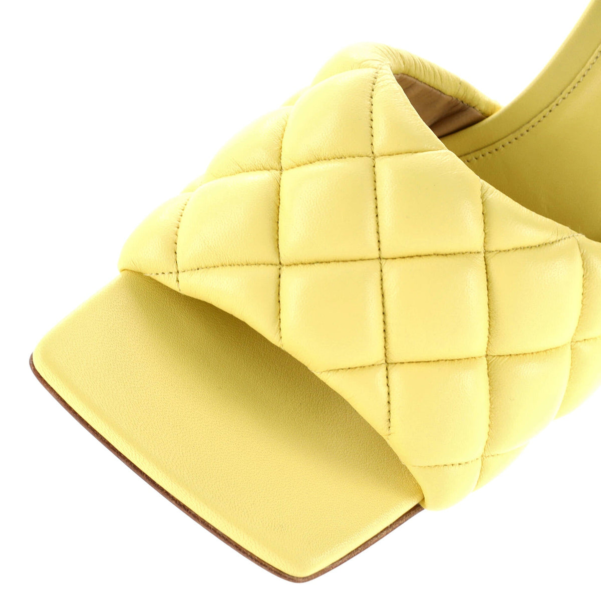 Women's The Padded Heeled Sandals Quilted Leather