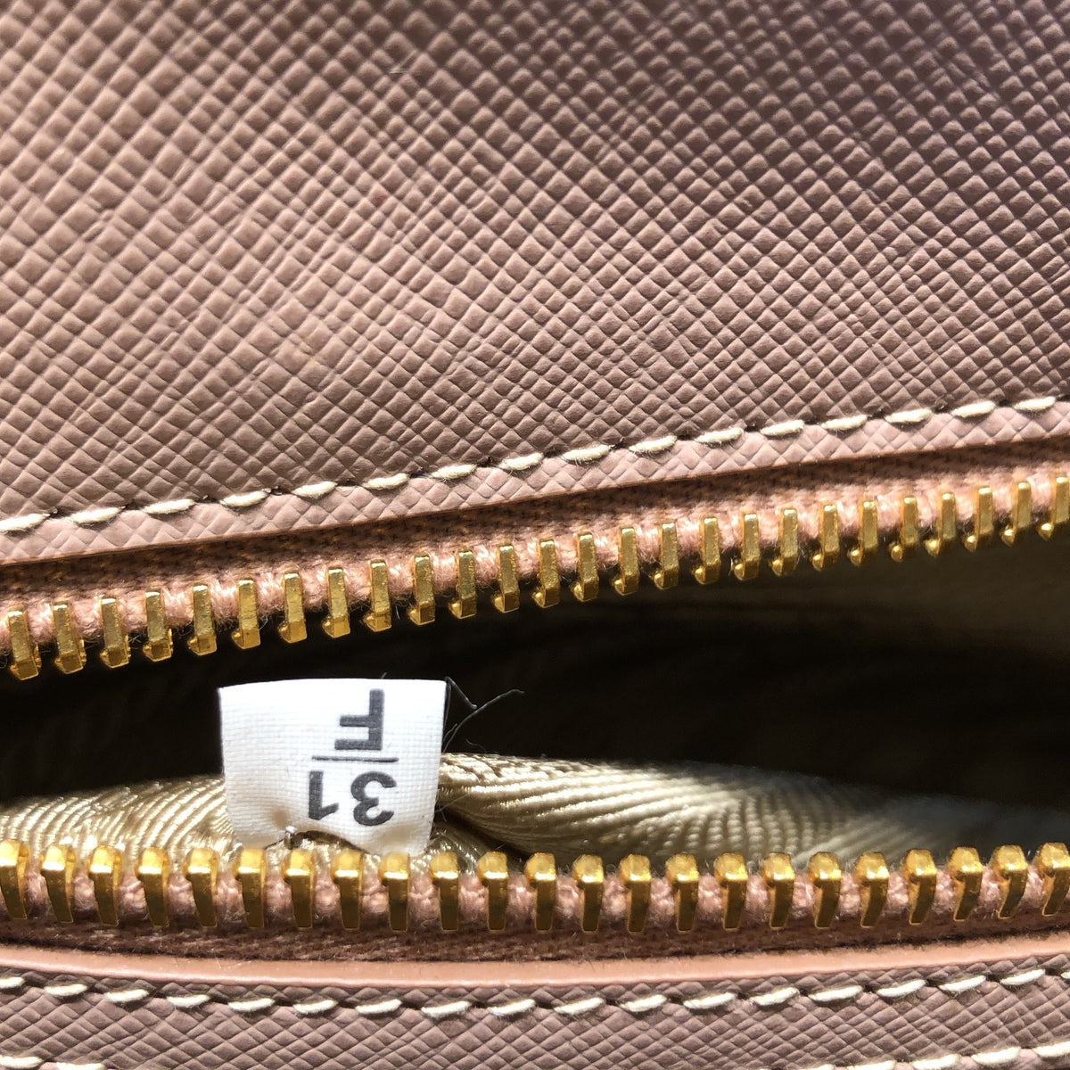 Double Zip Lux Tote Saffiano Leather Medium