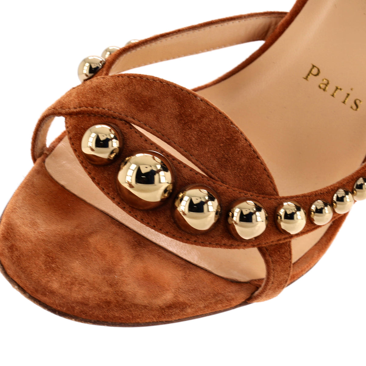 Women's Galeria Heeled Sandals Studded Suede 100