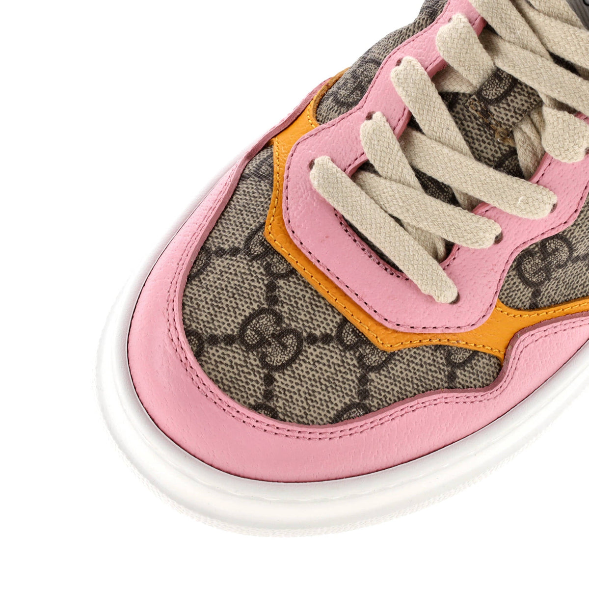 Women's Dali Platform Sneakers GG Canvas with Leather