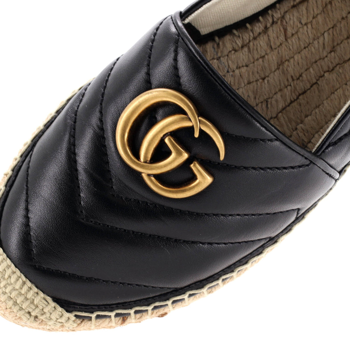 Women's GG Marmont Espadrilles Matelasse Leather