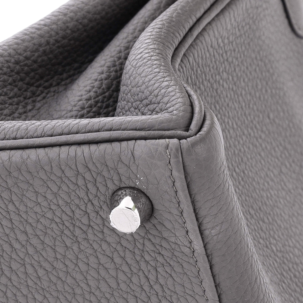 Kelly Handbag Grey Togo with Palladium Hardware 25