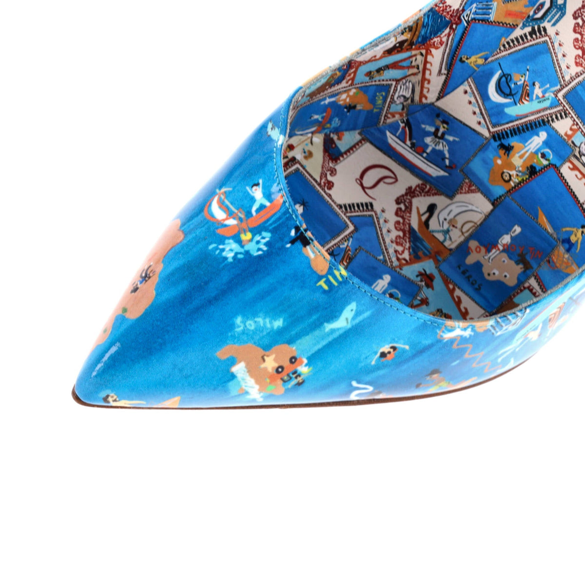 Women's Hot Chick Pumps Printed Patent 100
