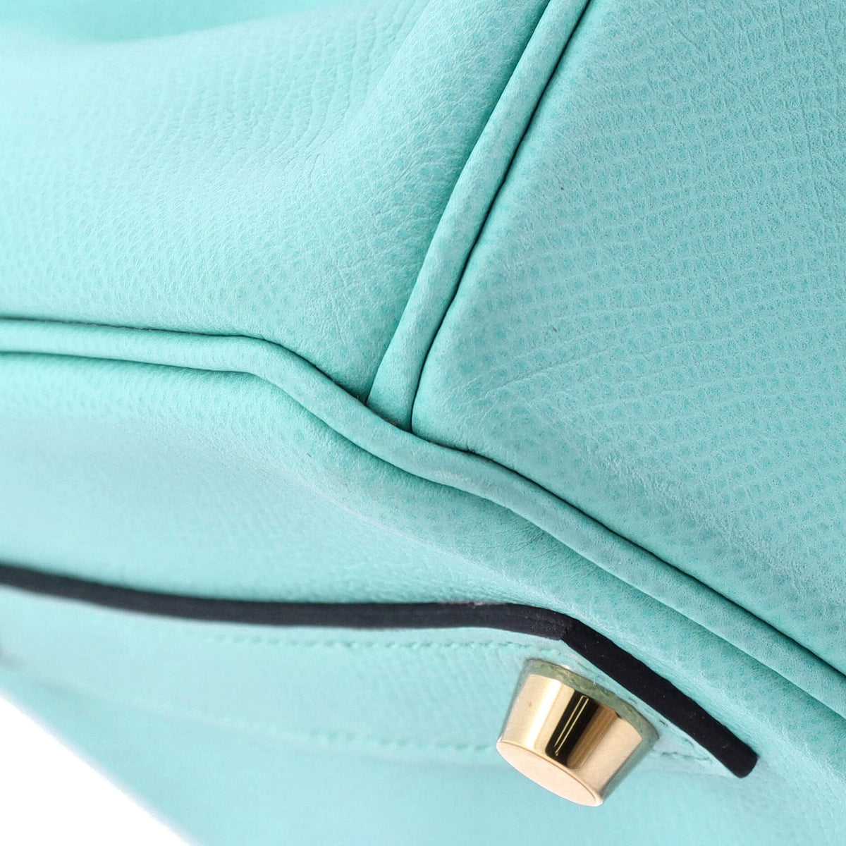 Birkin Handbag Bleu Atoll Epsom with Gold Hardware 35