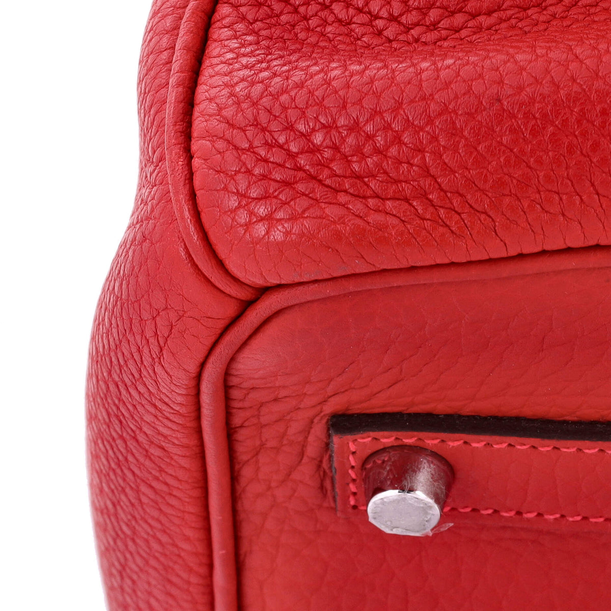 Birkin Handbag Rouge Casaque Togo with Palladium Hardware 35