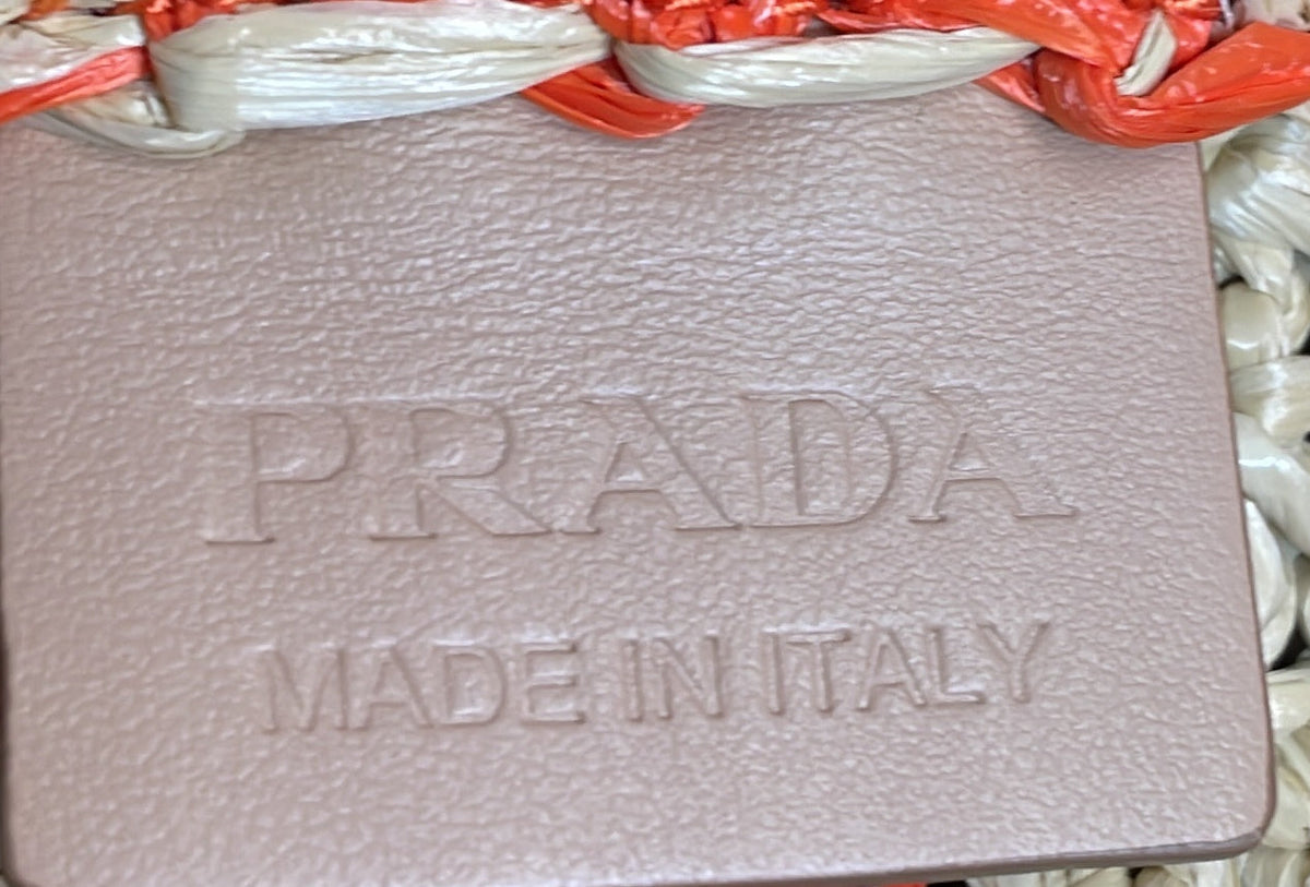 Logo Tote Raffia Large