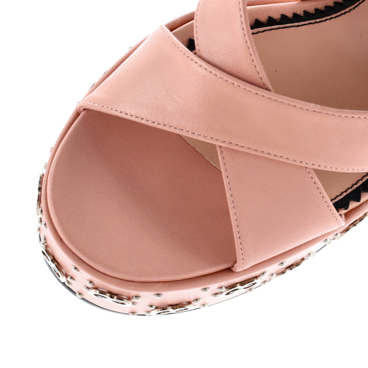 Women's Janaya GG Studded Platform Sandals Leather