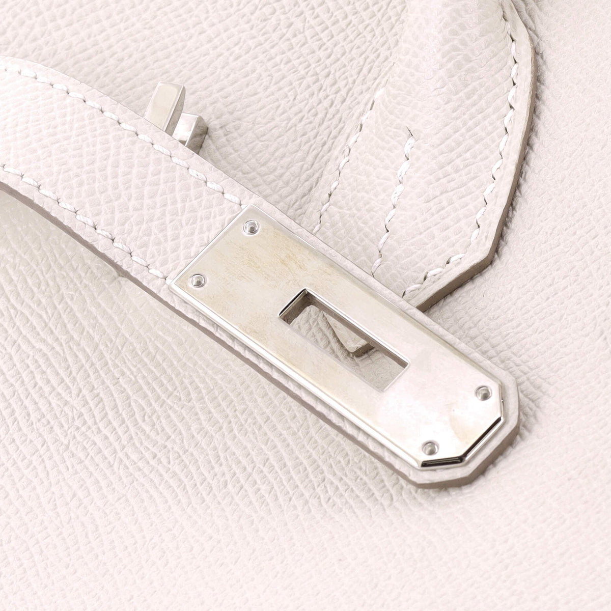 Birkin Handbag Light Epsom with Palladium Hardware 30