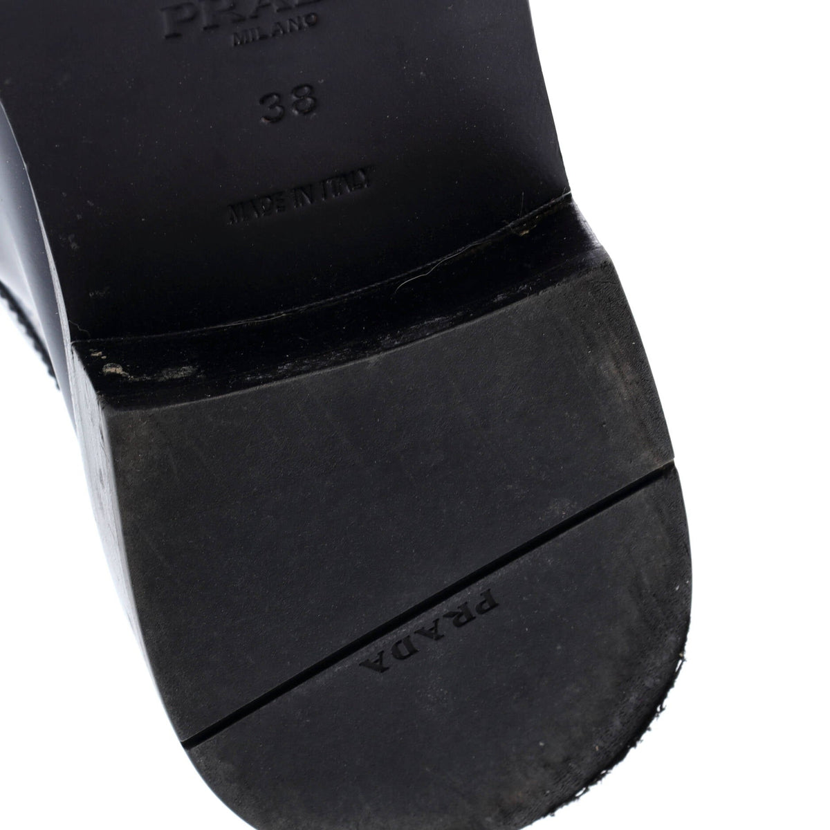 Women's Triangle Logo Loafers Spazzolato Leather
