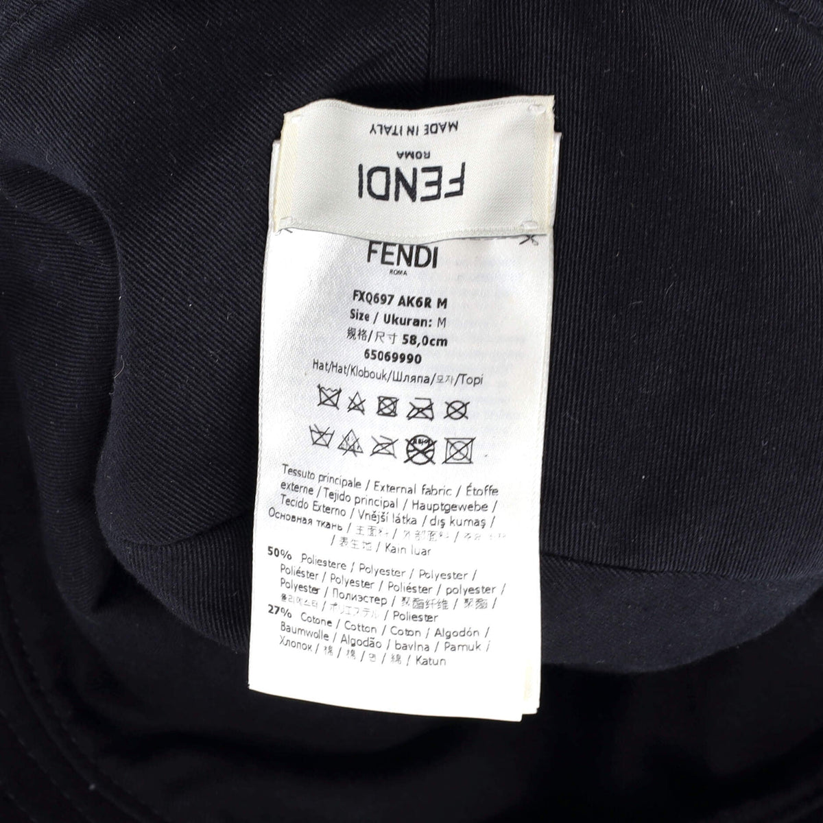 Reversible Bucket Hat Zucca Canvas and Cotton
