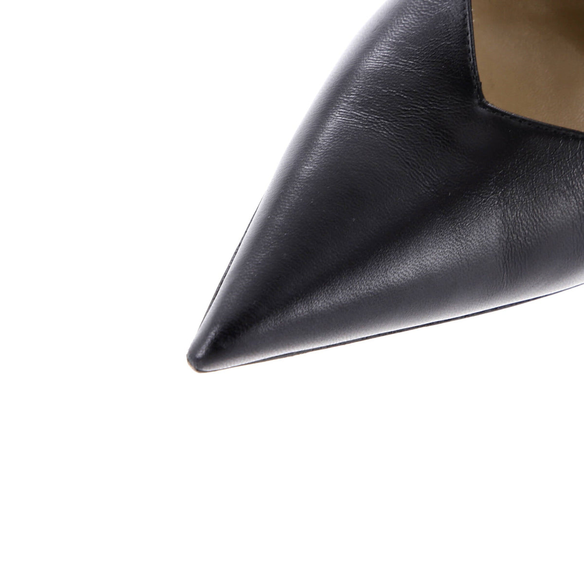Women's Punta Slingback Wedge Pumps Leather with Metal Detail