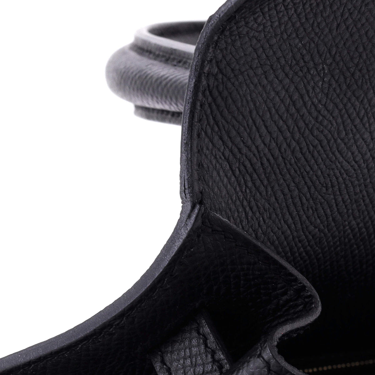 Kelly Handbag Noir Epsom with Gold Hardware 25