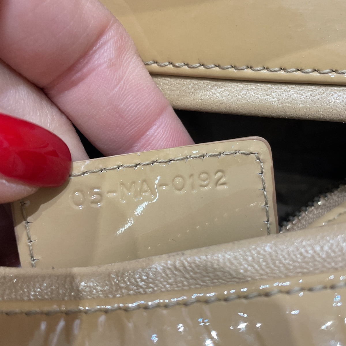 Lady Dior Bag Cannage Quilt Patent Large